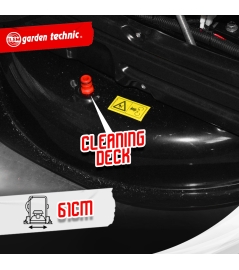 Rider autoporté 196cc - 61 cm - 4 vitesses Bac récolteur 150L