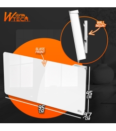 RADIATEUR INERTIE CERAMIQUE 2000W FACADE VERRE