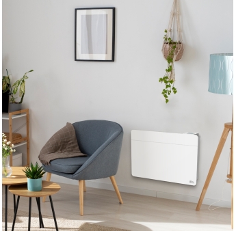 Elektrische wandverwarming 1000 W – IP24 – stuurdraad 6 standen