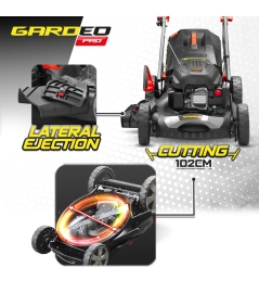 Tondeuse thermique autotractée 170.1cc - 50.8cm livrée avec 2 lames + mulching et éjection latérale