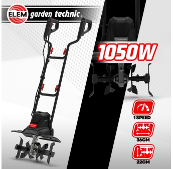 Elektrische motorhak 1050 W - 4 frezen – 36 cm