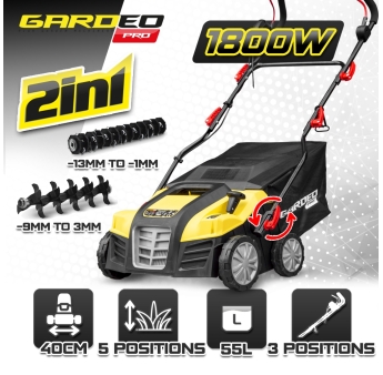 Scarificateur emousseur electrique 1800W - 40cm