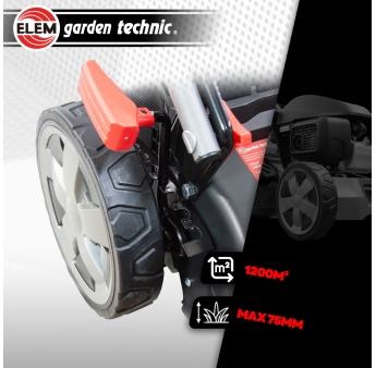 145 cc thermische zitmaaier met Honda-motor, mulching en zijuitworp