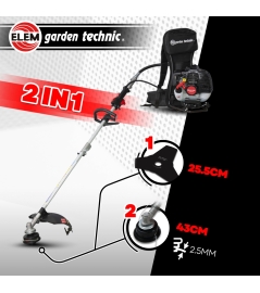 52CC rugzak thermische bosmaaier - mes + draden