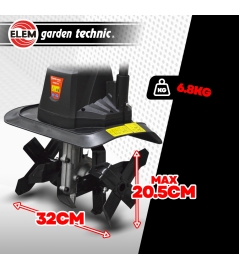 Motobineuse électrique 750W 32cm - 4 Fraises