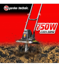 Motobineuse électrique 750W 32cm - 4 Fraises