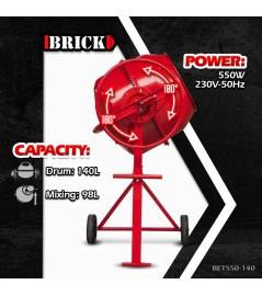 CEMENT MIXER 550W - 140L
