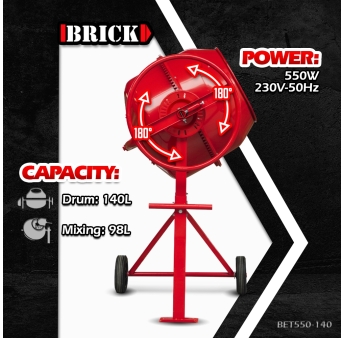 BETONNIERE 550W - 140L