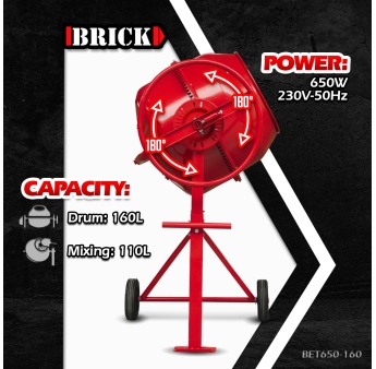 BETONNIERE 650W-160L