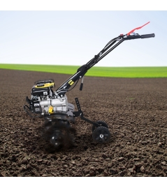 Motoculteur thermique à arbre horizontal 79 CC - 6 fraises – largeur de travail 60cm.