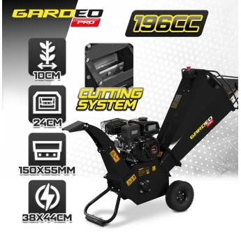 Thermische tuinversnipperaar 196 cc – 100 mm