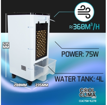 Rafraichisseur d’air 75W - 4L