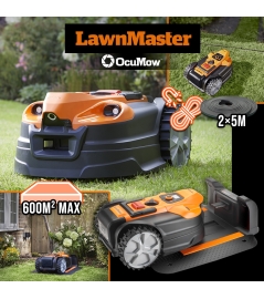 Robot tondeuse autonome 24V sans fil périmétrique avec station de charge - Max 600m²