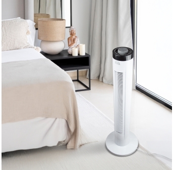 Ventilateur colonne 45W oscillant