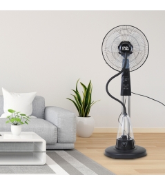Ventilateur brumisateur sur pied oscillant 70 W