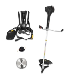 Débroussailleuse thermique 51.7CC avec système anti vibrations - Lames + fils