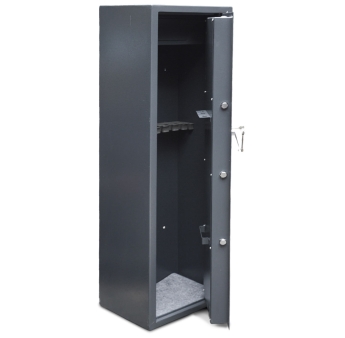 Armoire à fusils 500X340X1450mm avec coffre intérieur - 12 fusils