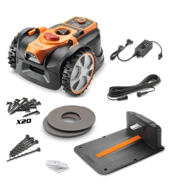 Robot tondeuse autonome 24V sans fil périmétrique avec station de charge - Max 500m²