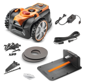 Robot tondeuse autonome 24V sans fil périmétrique avec station de charge - Max 500m²