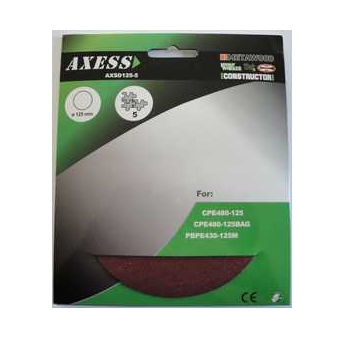 DISQUE ABRASIF 125MM - SET DE 5