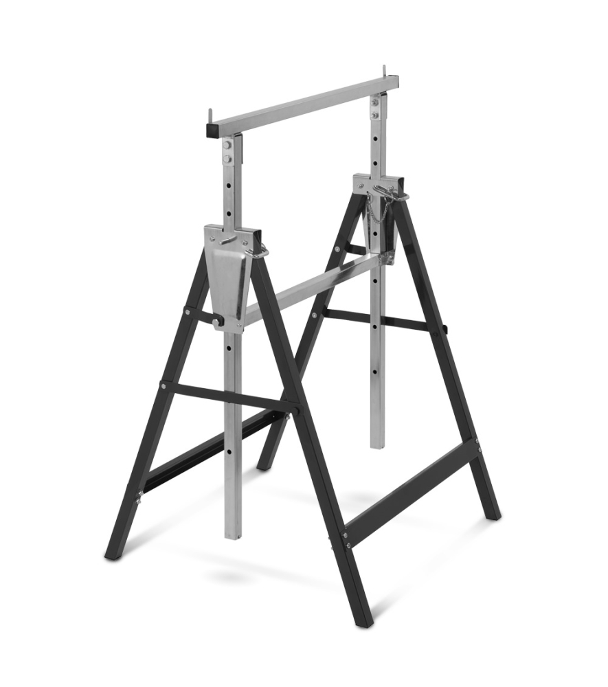 Tréteau métallique télescopique 68x58x130cm- Pliable