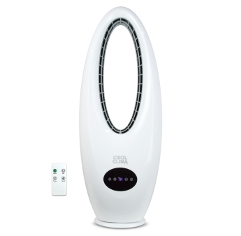Ventilateur oscillant sans pales 45W avec télécommande