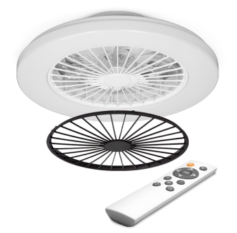 VENTILATEUR DE PLAFOND AVEC ECLAIRAGE + TELECOMMANDE