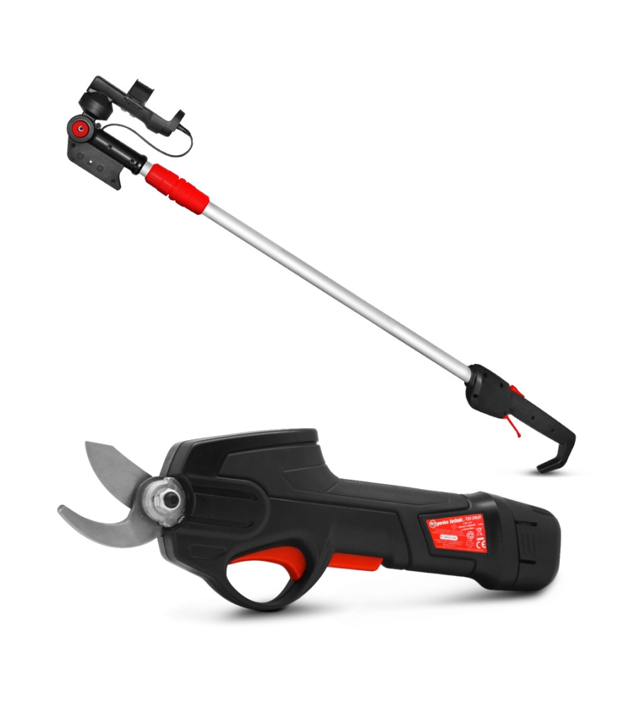 Sécateur rechargeable 7.2V lithium avec perche télescopique