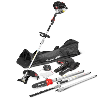 Outil multifonctions 4 en 1(débroussailleuse - taille haies - élagueuse) - 52cc - Sac de transport