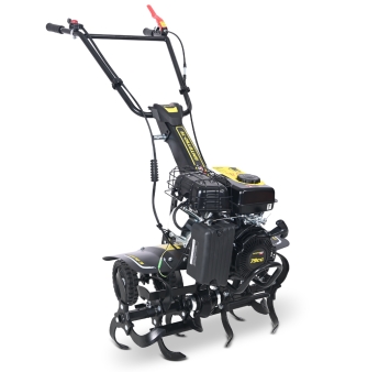 Thermische motorploeg met horizontale as 79 cc - 6 frezen - werkbreedte 60 cm.