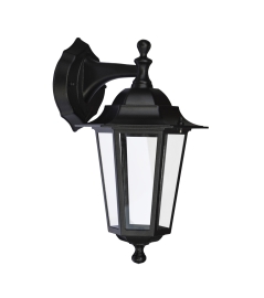 HANGENDE WANDLAMP E27 60W - ZWART