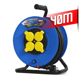 ENROULEUR 4  PRISES-H07RN-3G1.5MM²-40M