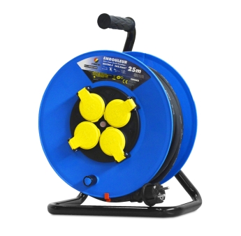 ENROULEUR 4 PRISES-H07RN-3G2.5MM²-25M