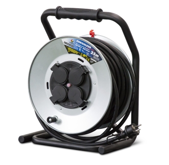 ENROULEUR GALVANISE 25M - HO7 - 3X2.5