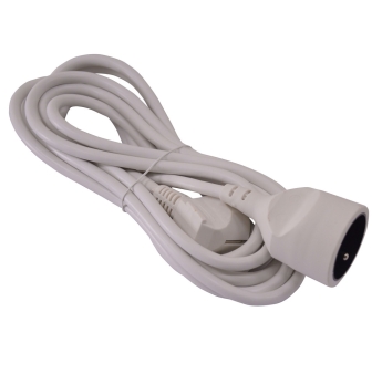 VERLENGSNOEREN  5M-3G*1.5MM2-WIT