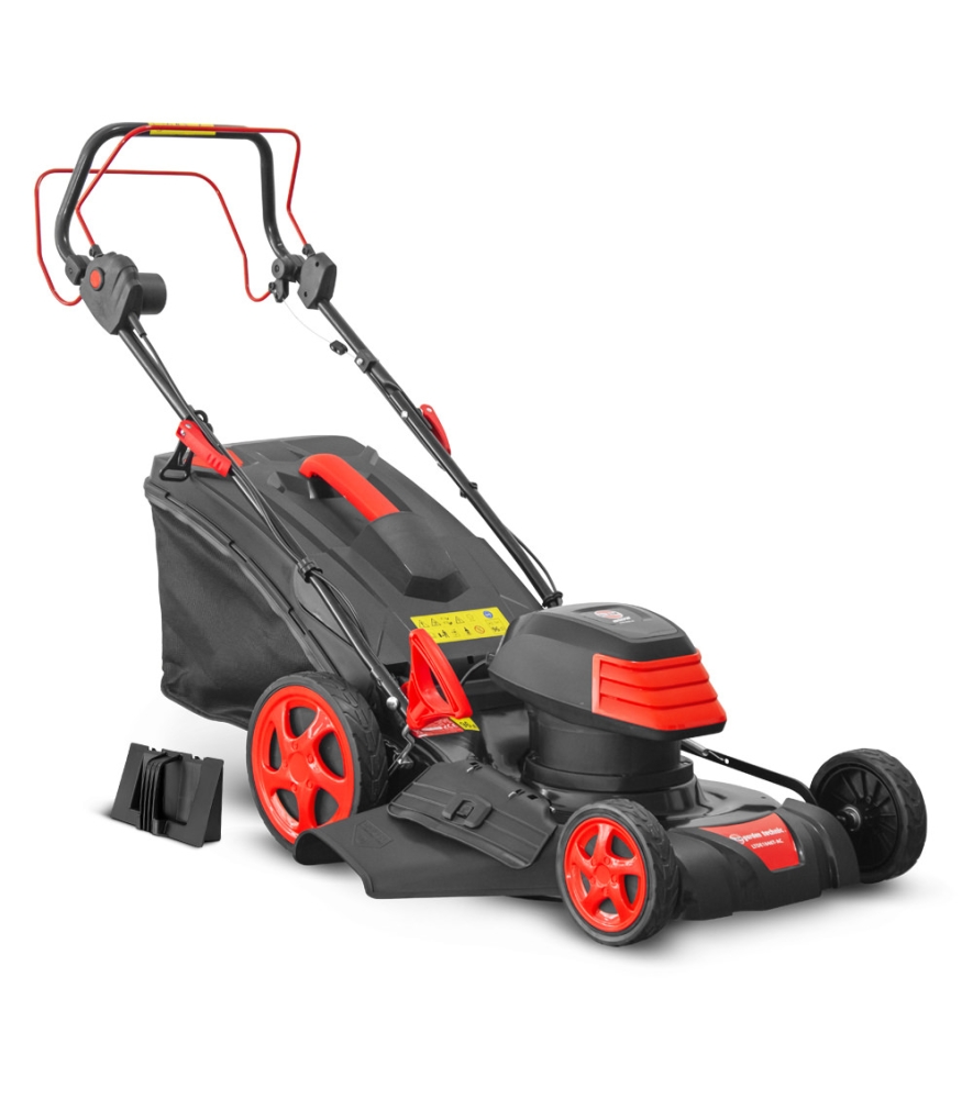 Tondeuse à gazon électrique tractée 1800W - 46CM avec carter en acier