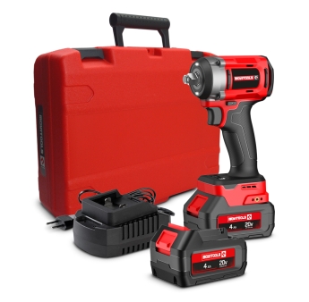 Brushless accu-slagmoersleutel 20 V – 780 Nm – 2 accu's 4 Ah + snellader