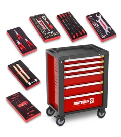 Servante d’atelier 6 tiroirs + 54 accessoires