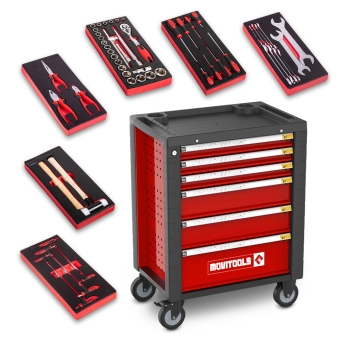 Servante d’atelier 6 tiroirs + 54 accessoires