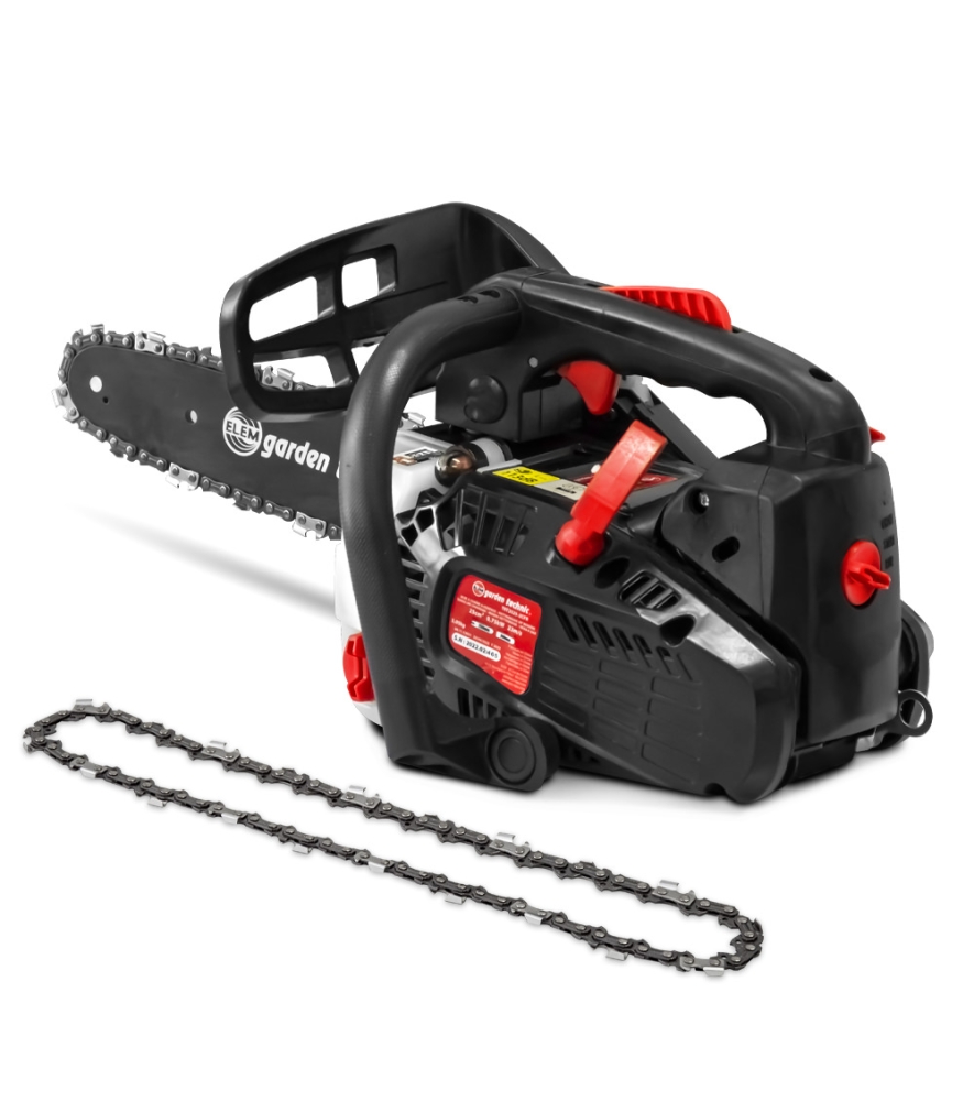 Elagueuse thermique 25cc - guide 25cm - 2 temps - Livrée avec 2 chaînes