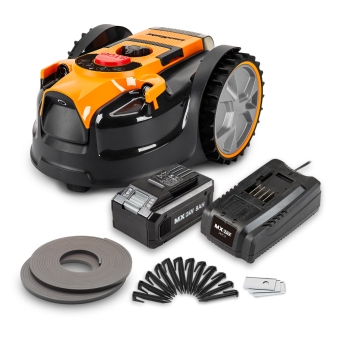 Robot tondeuse autonome 24V – 8Ah sans fil périmétrique – Le robot le plus simple du marché