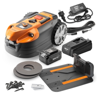 Robot tondeuse autonome 24V avec station de charge, sans fil périmétrique – Le robot le plus simple du marché