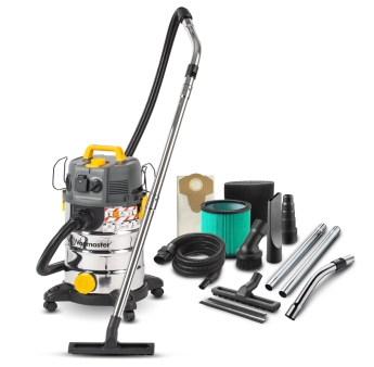 ASPIRATEUR EAU/POUSS. 1400W 30L INOX