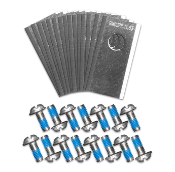 Jeu de 15 lames + vis pour robot tondeuse Lawnmaster