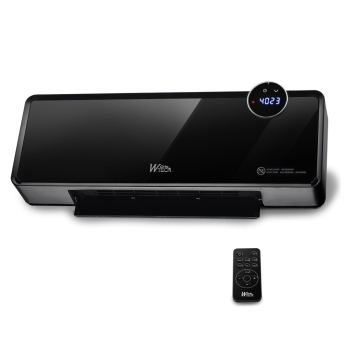 Radiateur céramique mural oscillant 2000W avec façade en verre