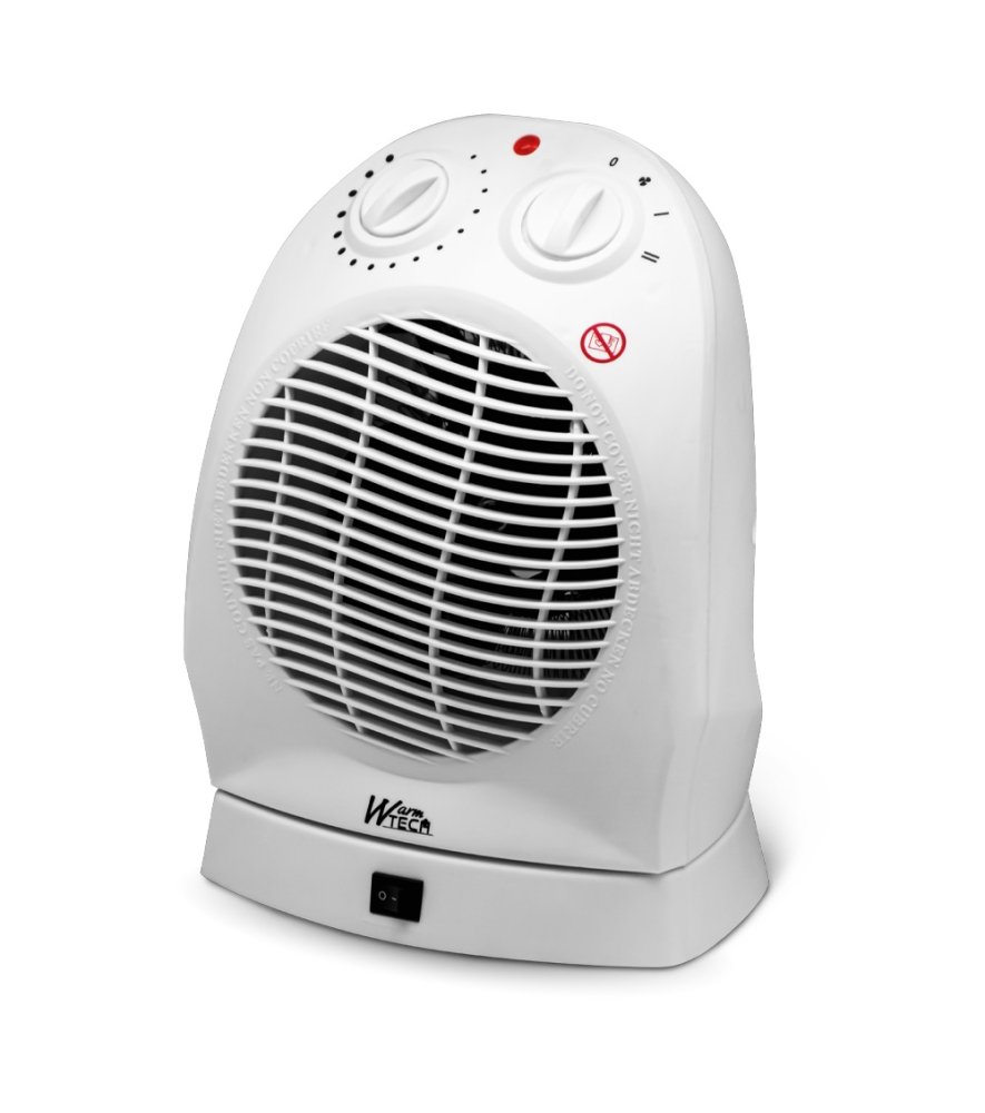 Radiateur soufflant 2000W oscillant avec thermostat