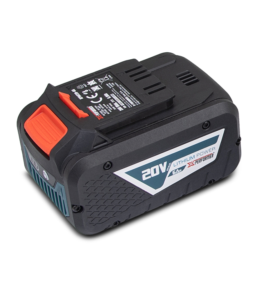 20 V – 6 Ah lithiumaccu, X-Performer-concept