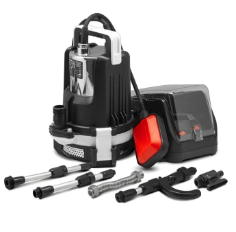 Pompe vide cave pour eaux claires sans fil 20V - Livrée sans batterie