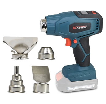 Draadloze heteluchtpistool van 20 V, geleverd zonder accu en oplader