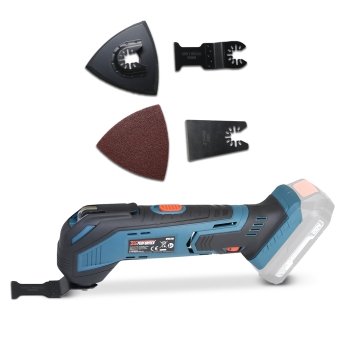 Outil multifonctions sans fil 20V + accessoires – Livré sans batterie ni chargeur